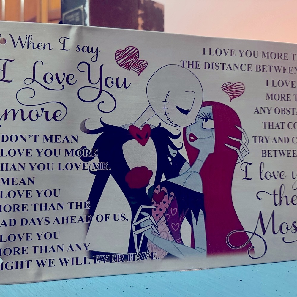 Romantic Wall Art Decor with Black and Red Design - Picture 2 of 3